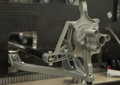 CNC-manufactured front suspention